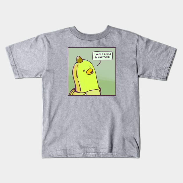 I Wish I Could Be Like Them! Kids T-Shirt by chen_dll